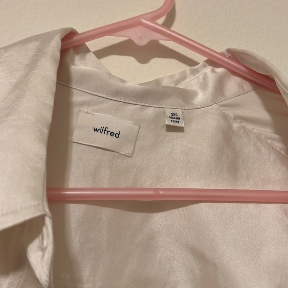 Wilfred relaxed satin button up - Picture 2 of 3